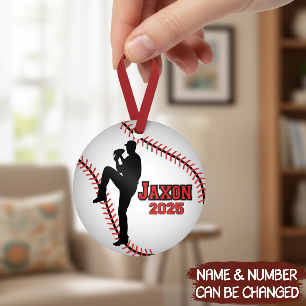 Personalized Baseball Pitcher & Team Gifts Custom Christmas Acrylic Ornaments