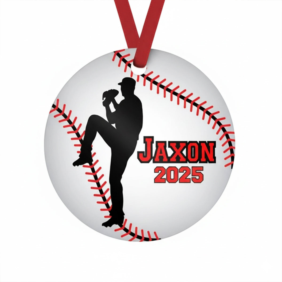Personalized Baseball Pitcher & Team Gifts Custom Christmas Acrylic Ornaments 3