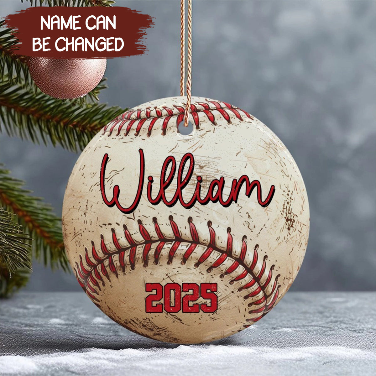 Santa's Favorite Baseball Christmas – Custom Baseball Team Gifts from Mom, Baseball Player Gift, Ornament 6