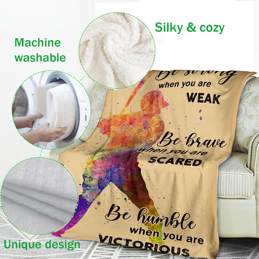 Baseball Boy Sherpa Fleece Blanket Soft Cozy Plush Throw Baseball Blanket