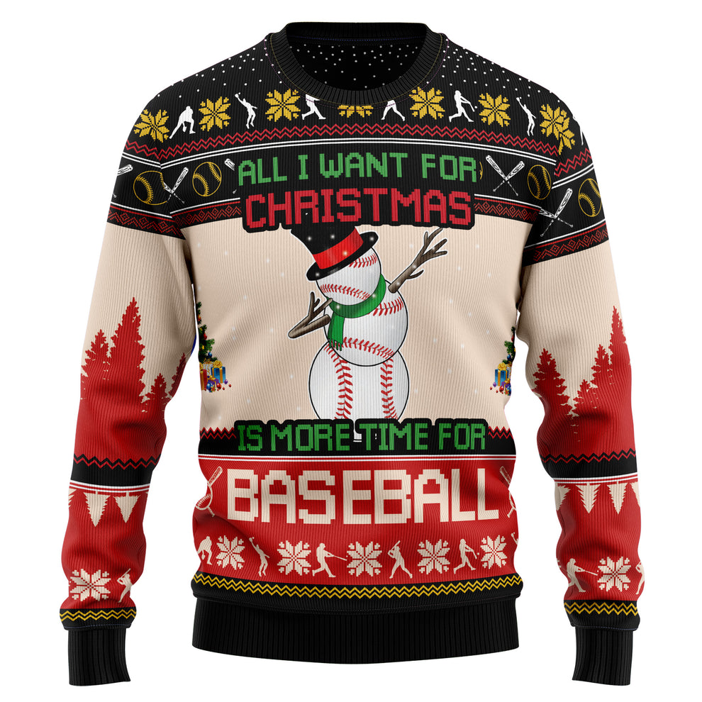 Christmas Time for Baseball Christmas Sweater Sweater - SW02