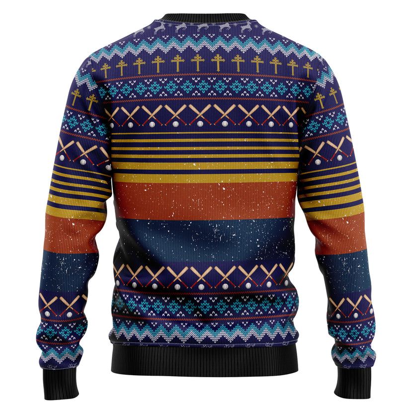 Baseball Jesus Save Christmas Sweater - SW06 4
