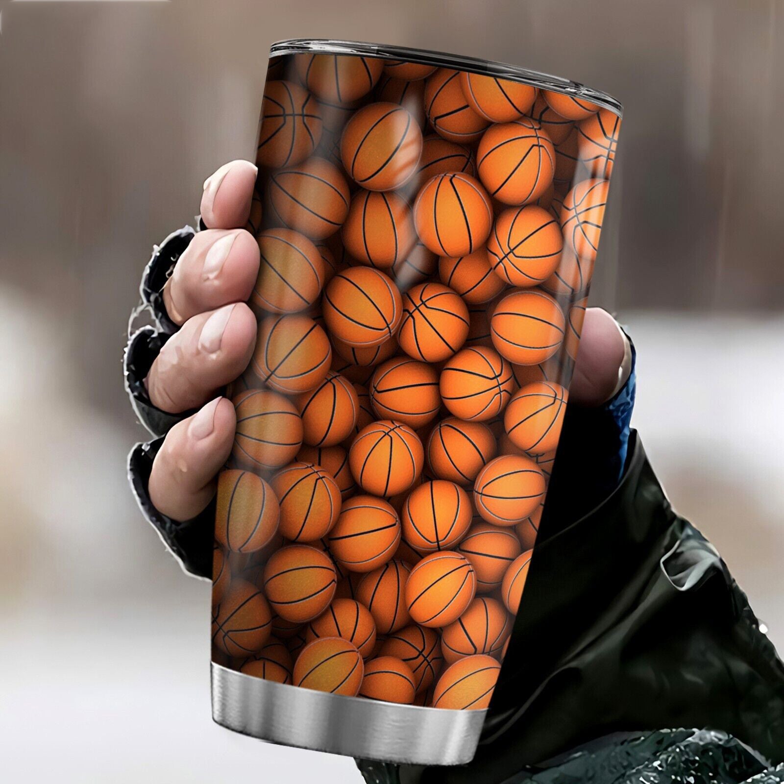 Custom Basketball Tumbler with Name & Number – Stainless Steel Insulated Cup Gift for Players, Fans, Coaches Tumbler 4