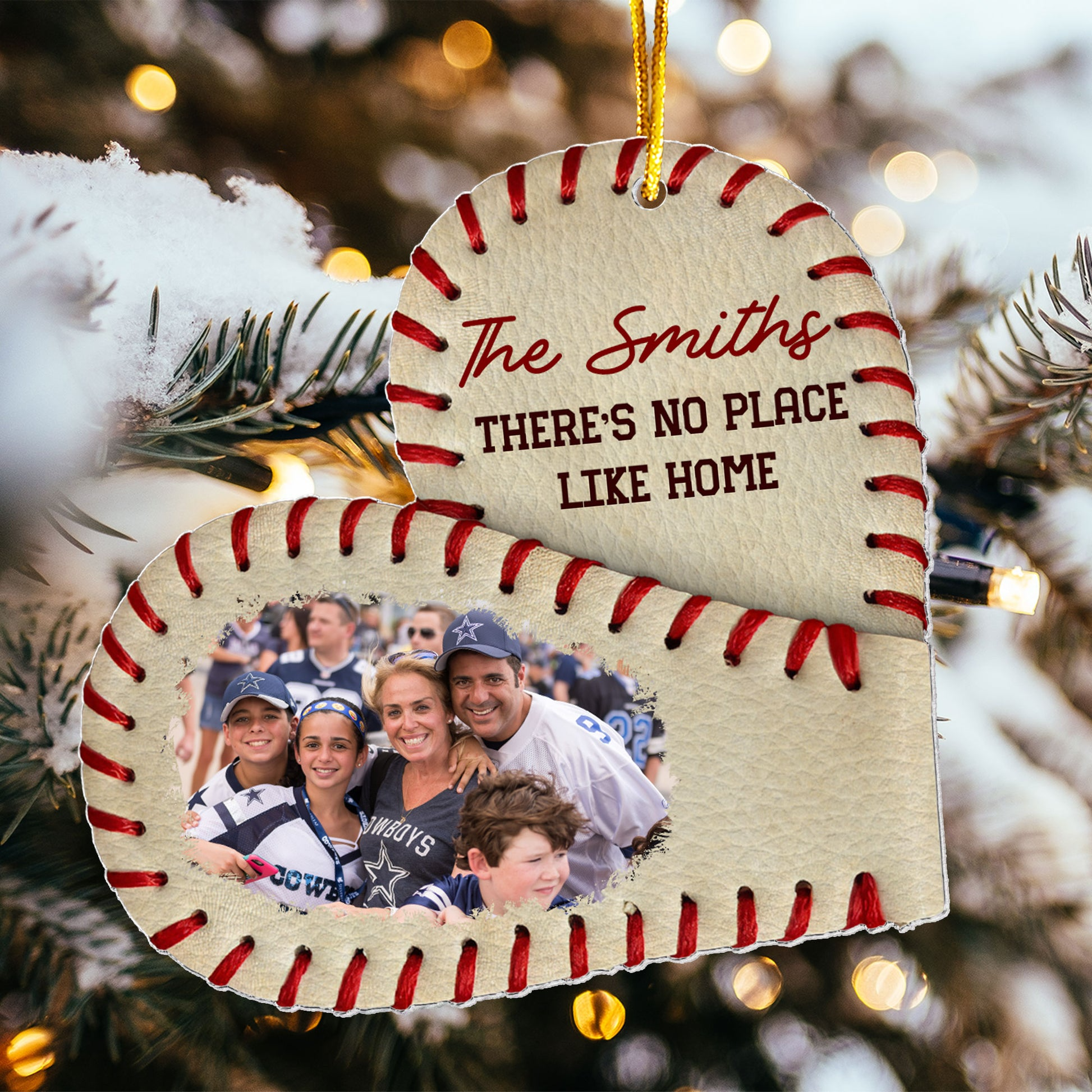 There's No Place Like Home Personalized Acrylic Photo Ornament - OR16 4