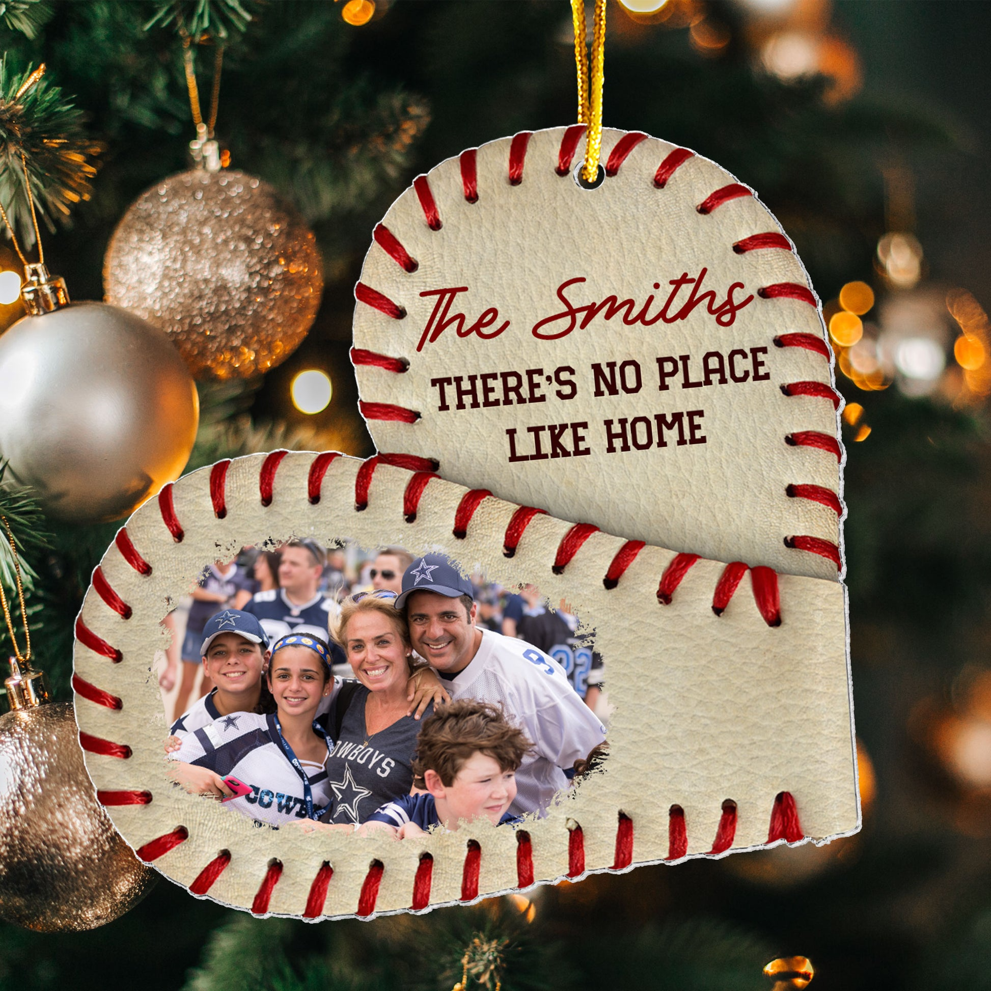 There's No Place Like Home Personalized Acrylic Photo Ornament - OR16 3