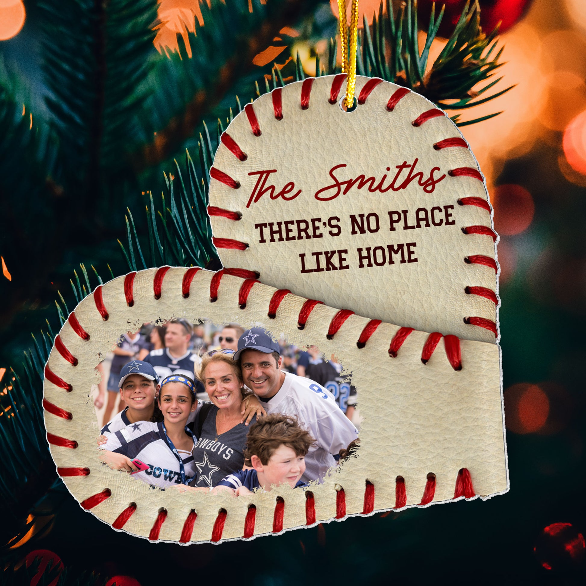 There's No Place Like Home Personalized Acrylic Photo Ornament - OR16