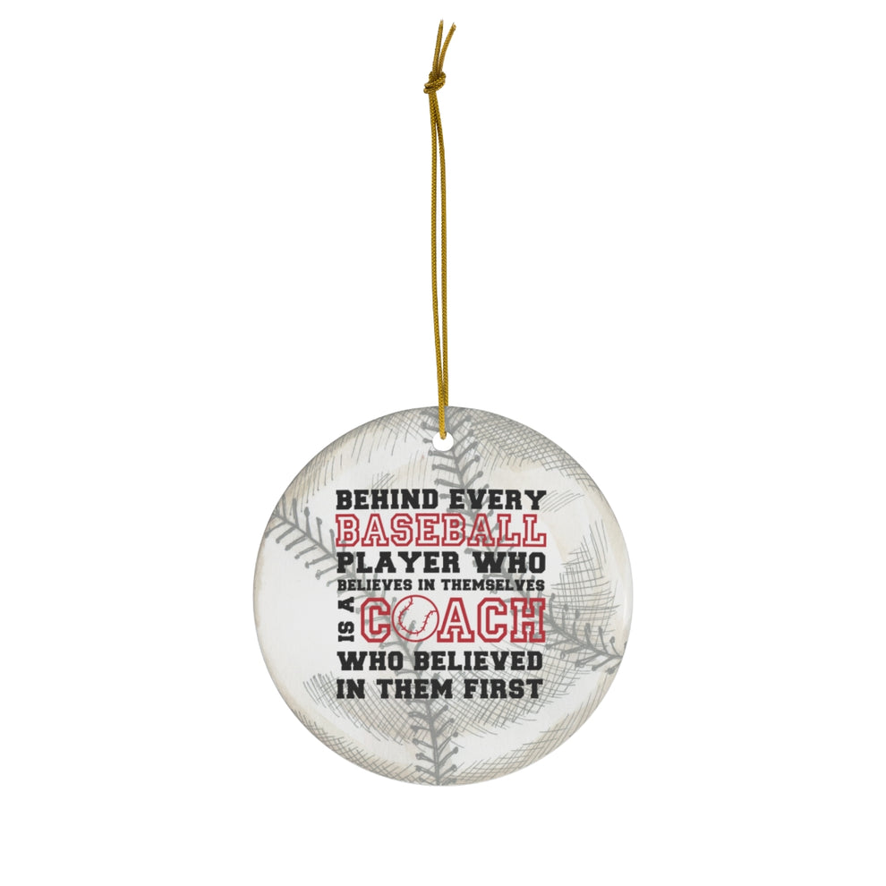 Baseball Coach Christmas Acrylic Ornament - OR63
