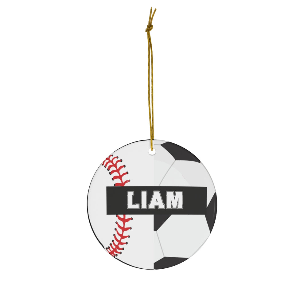 Baseball Soccer Christmas Ornament - OR65