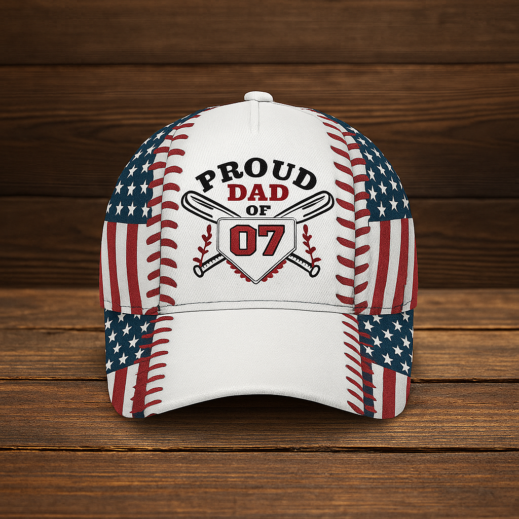 Proud Dad Of A Baseball Player Personalized Classic Cap