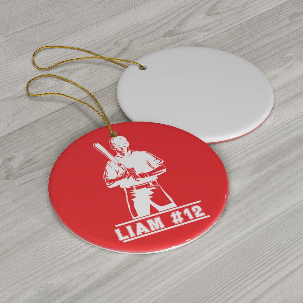 Personalized Baseball Christmas Ornament Baseball Ornament - OR61