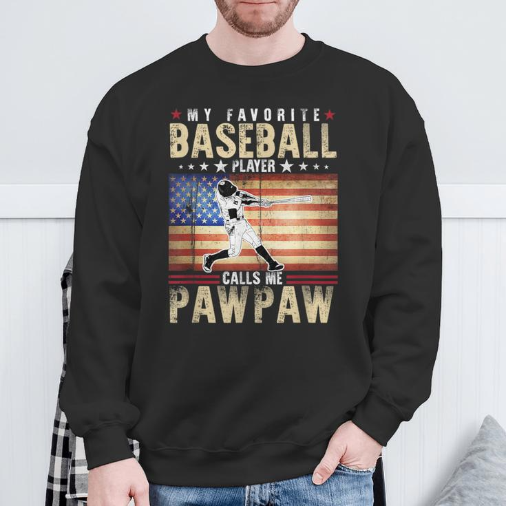 My Favorite Baseball Player Calls Me Pawpaw Father Day Sweatshirt 4