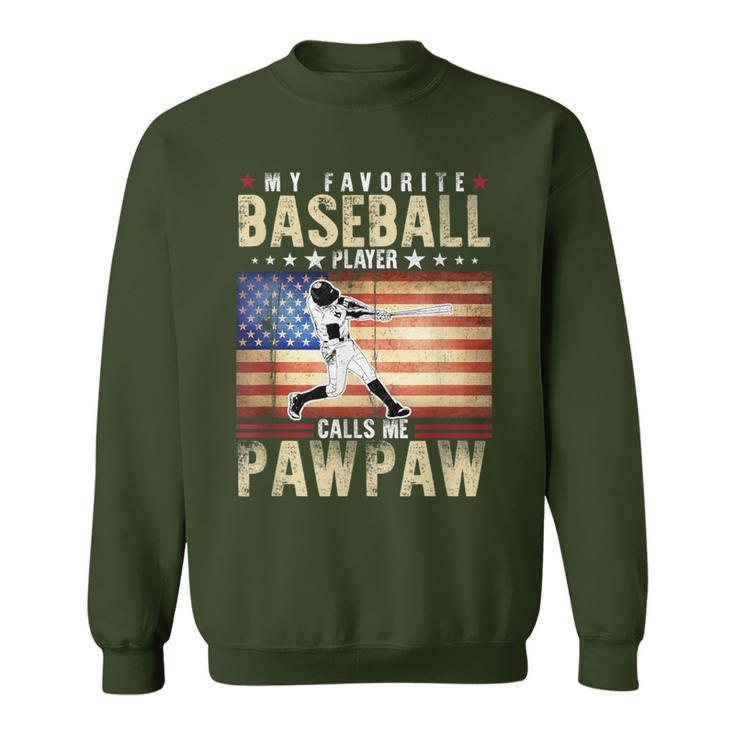 My Favorite Baseball Player Calls Me Pawpaw Father Day Sweatshirt 5