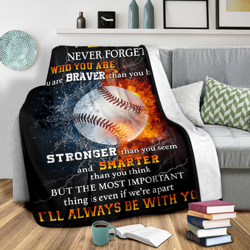 Baseball Sherpa Fleece Blanket Soft Cozy Plush Throw for Boys Baseball Blanket