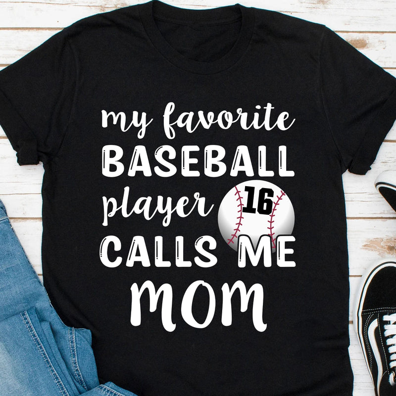 My Favorite Baseball Player Personalized Custom Baseball T-Shirt - TS17 4