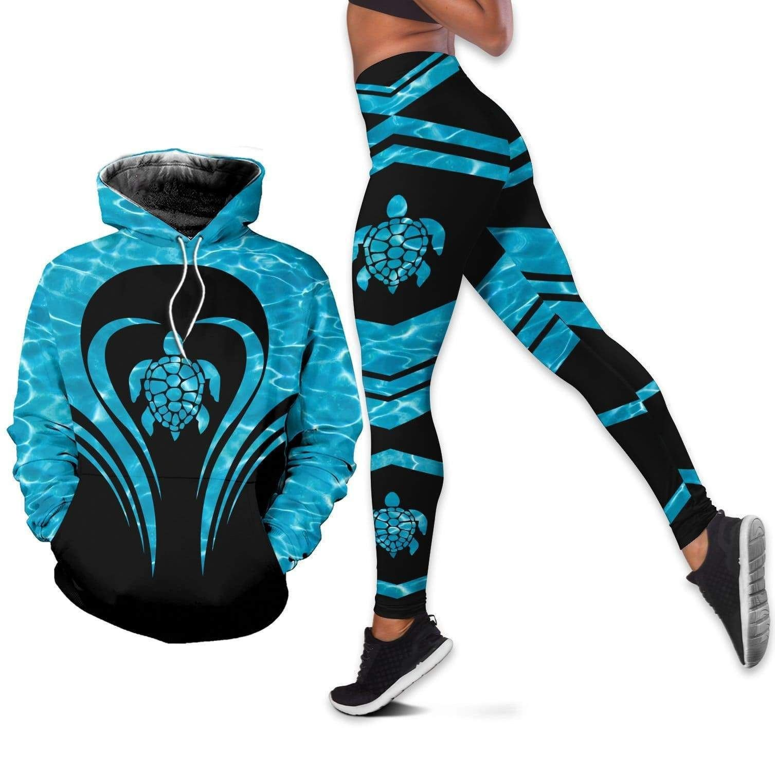 Sea Turtle Heart Hoodie 3D