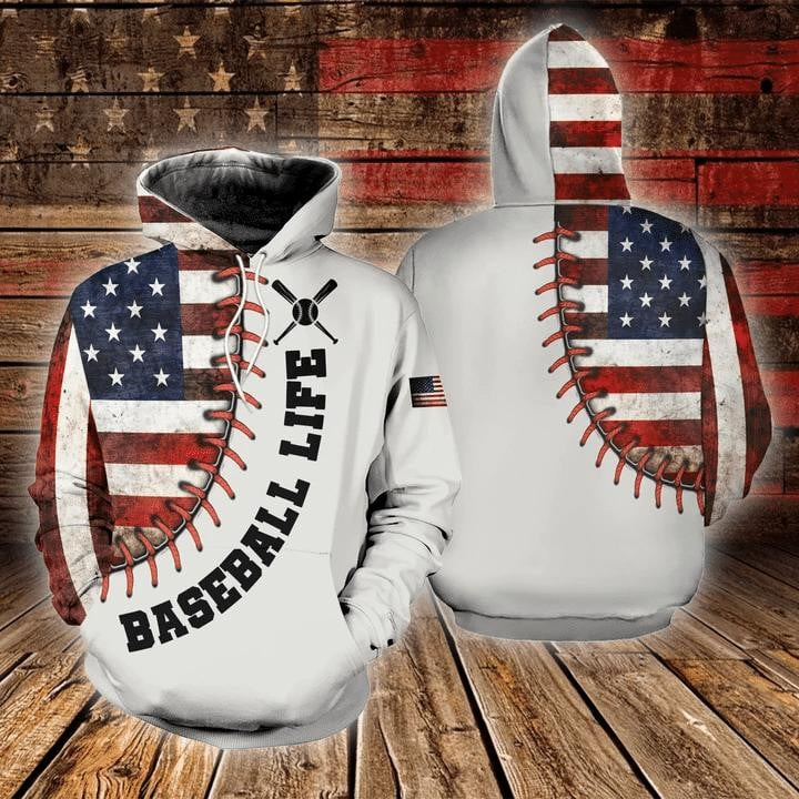 Baseball Life Hoodie 3D