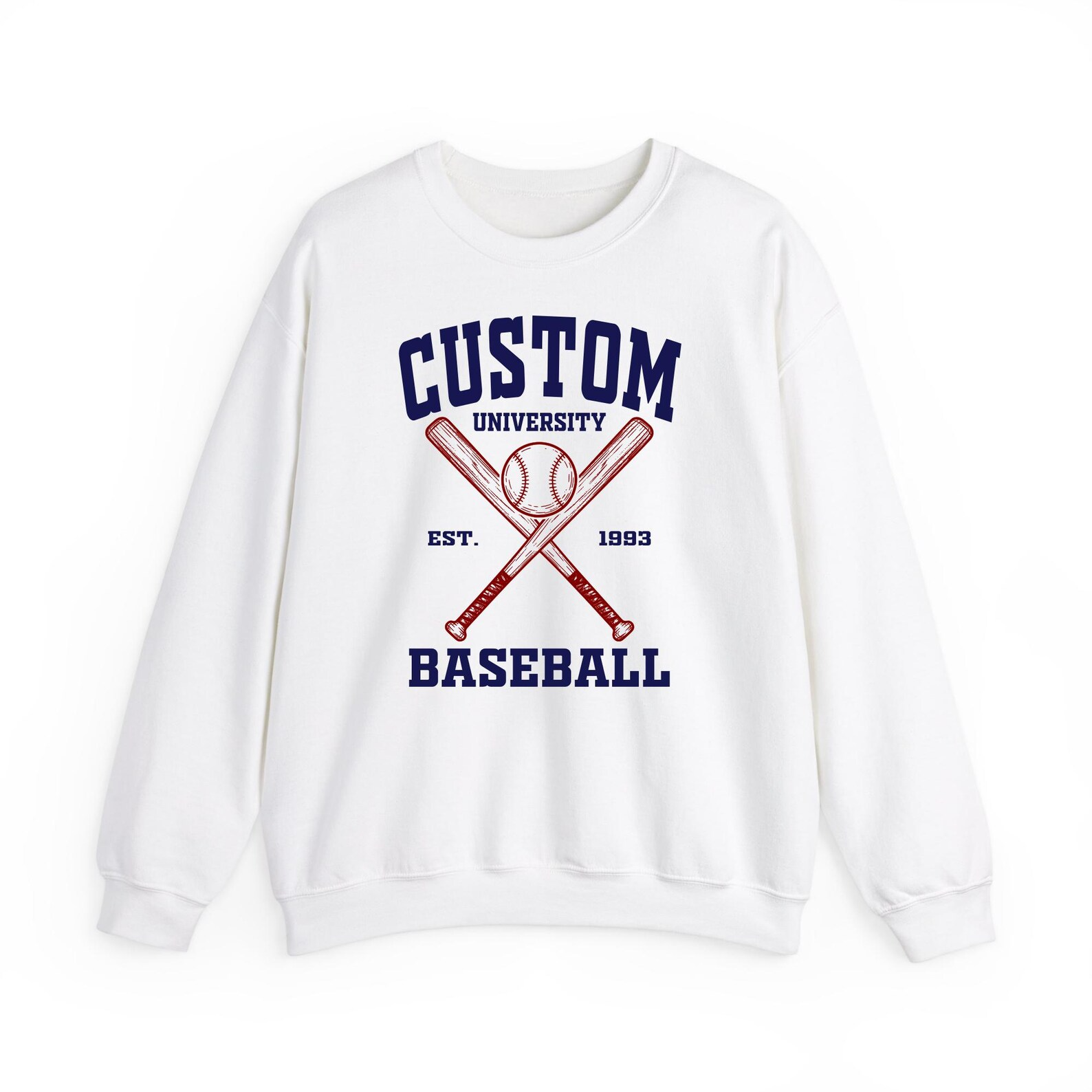 Custom University Baseball Personalized College Team Apparel Game Day Outfit for Players Fans Students Alumni Hoodie Sweatshirt - SS15