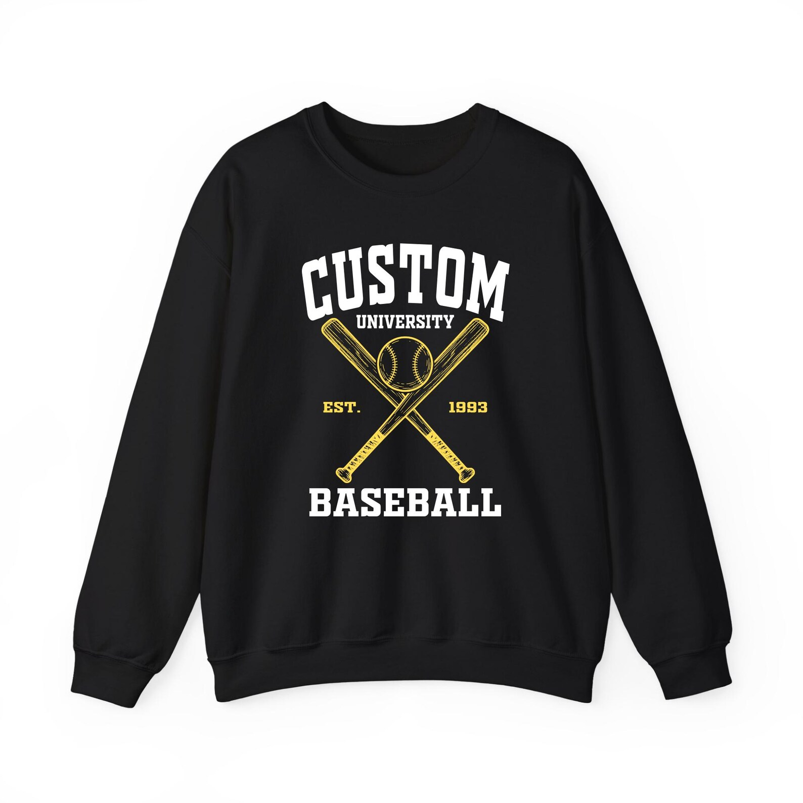 Custom University Baseball Personalized College Team Apparel Game Day Outfit for Players Fans Students Alumni Hoodie Sweatshirt - SS15
