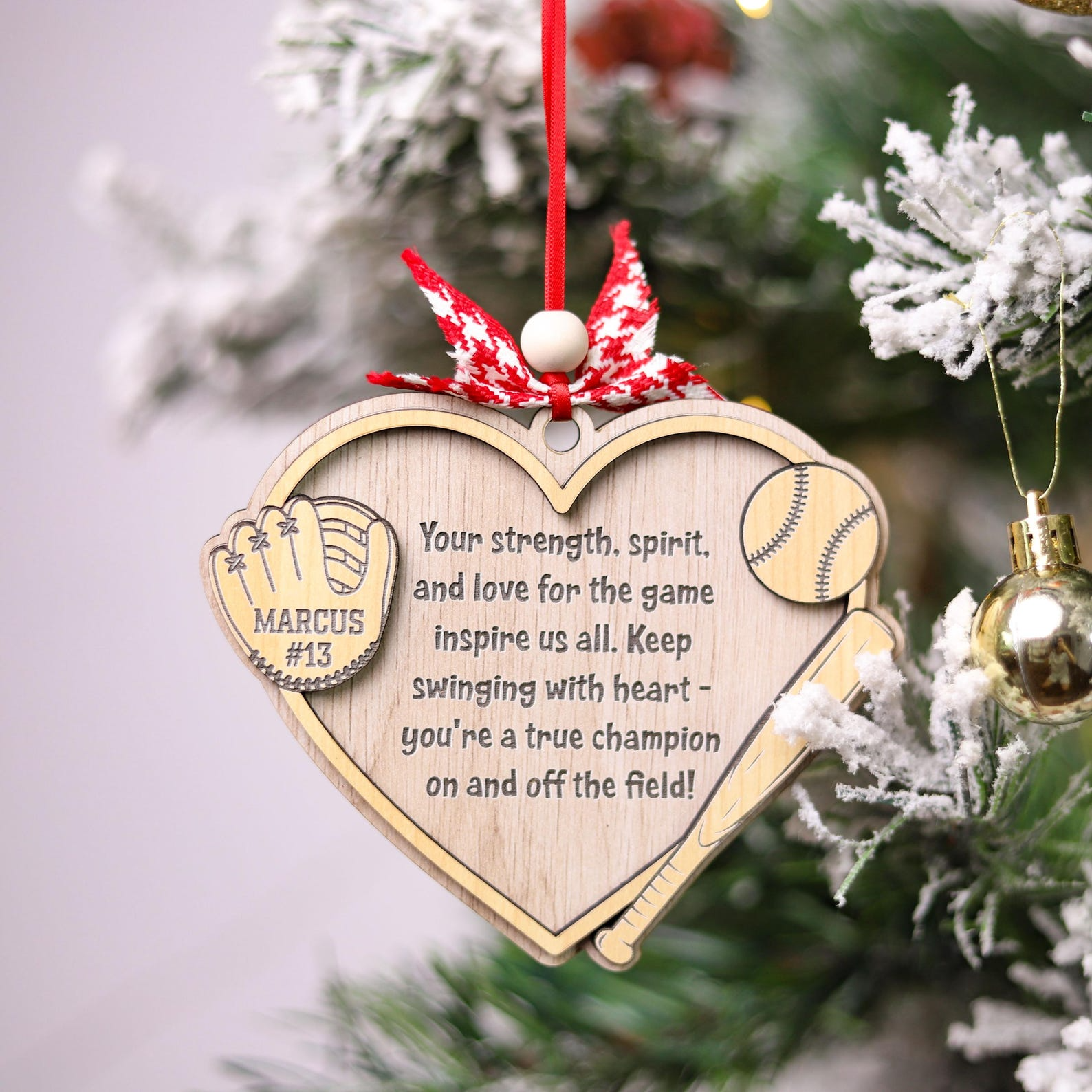 Custom Baseball Softball Ornament Thank You Baseball Player Coach Team Christmas Gift 2025 Ornament - OR18