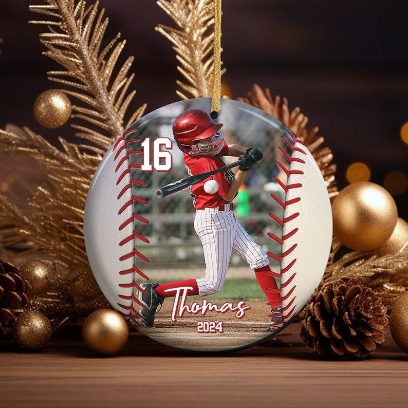 Personalized Acrylic Ornament Custom Name Photo Christmas Gift