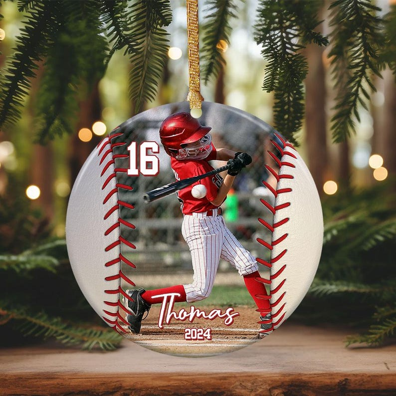 Personalized Acrylic Ornament Custom Name Photo Christmas Gift