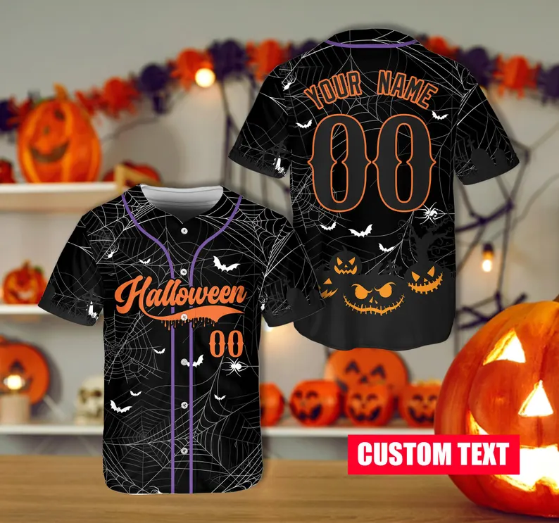 Custom Baseball Halloween Costume Personalized Horror Adult Jersey - JS07