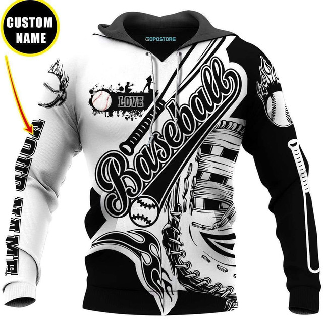 Personalized Baseball Player Casual Unisex Hoodie 3D 3