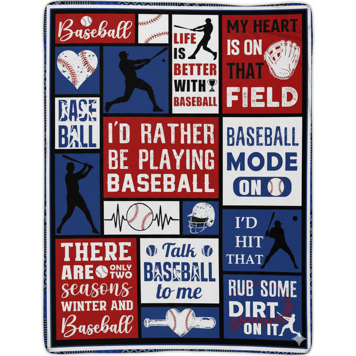 Softball Super Soft Warm Throw Blanket – Cozy All-Season Softball Gift Fleece Blanket - BL10