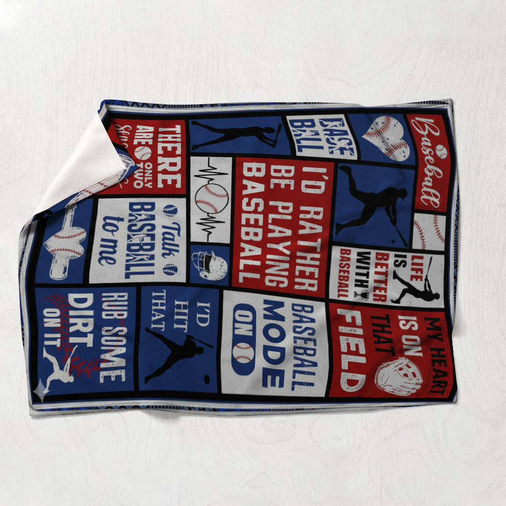 Softball Super Soft Warm Throw Blanket – Cozy All-Season Softball Gift Fleece Blanket - BL10