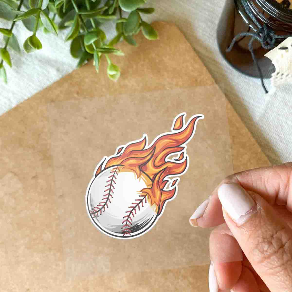 Baseball Decals for Laptop Water Bottle Scrapbook for Baseball Lovers and Fans Sticker - ST03