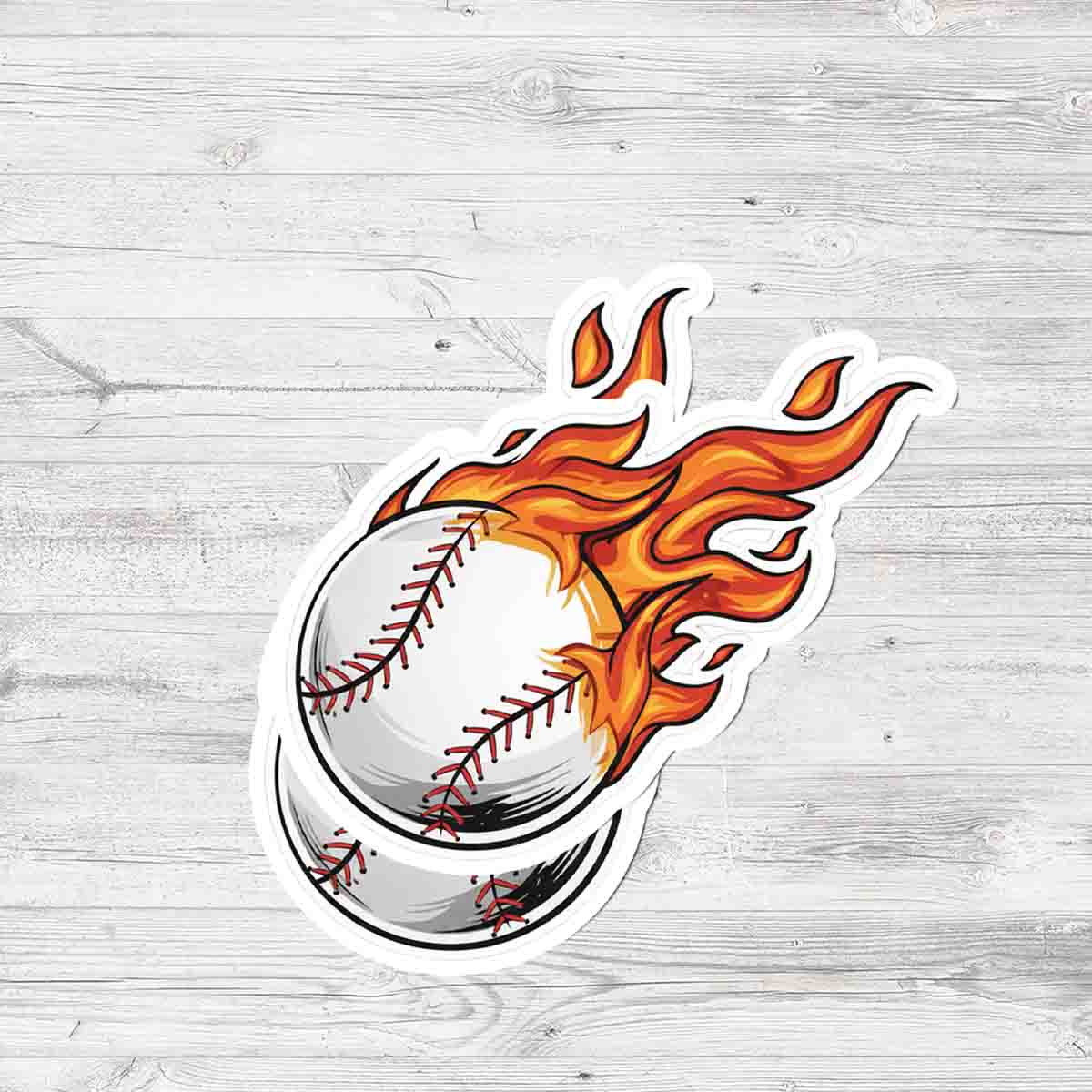 Baseball Decals for Laptop Water Bottle Scrapbook for Baseball Lovers and Fans Sticker - ST03 6
