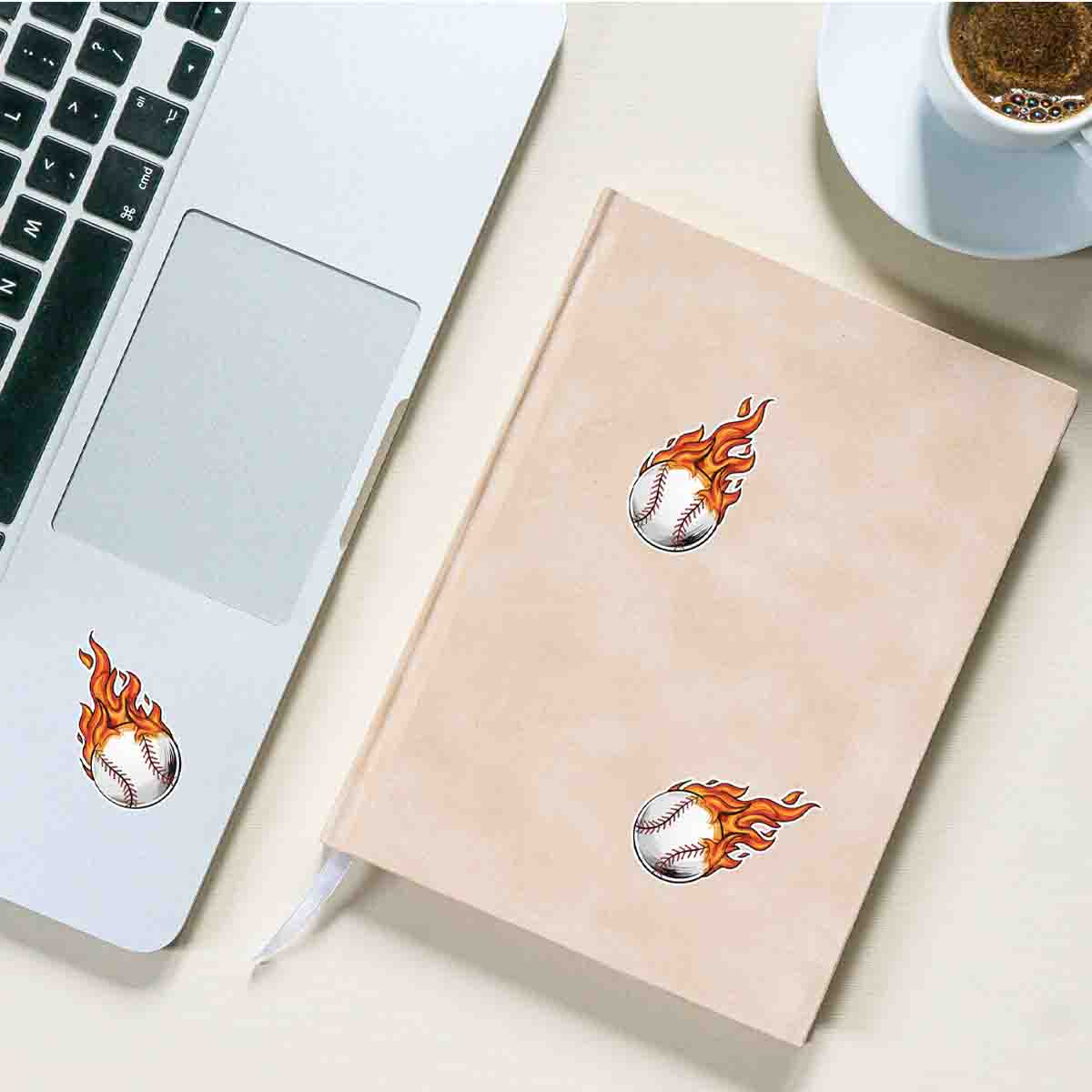 Baseball Decals for Laptop Water Bottle Scrapbook for Baseball Lovers and Fans Sticker - ST03 5