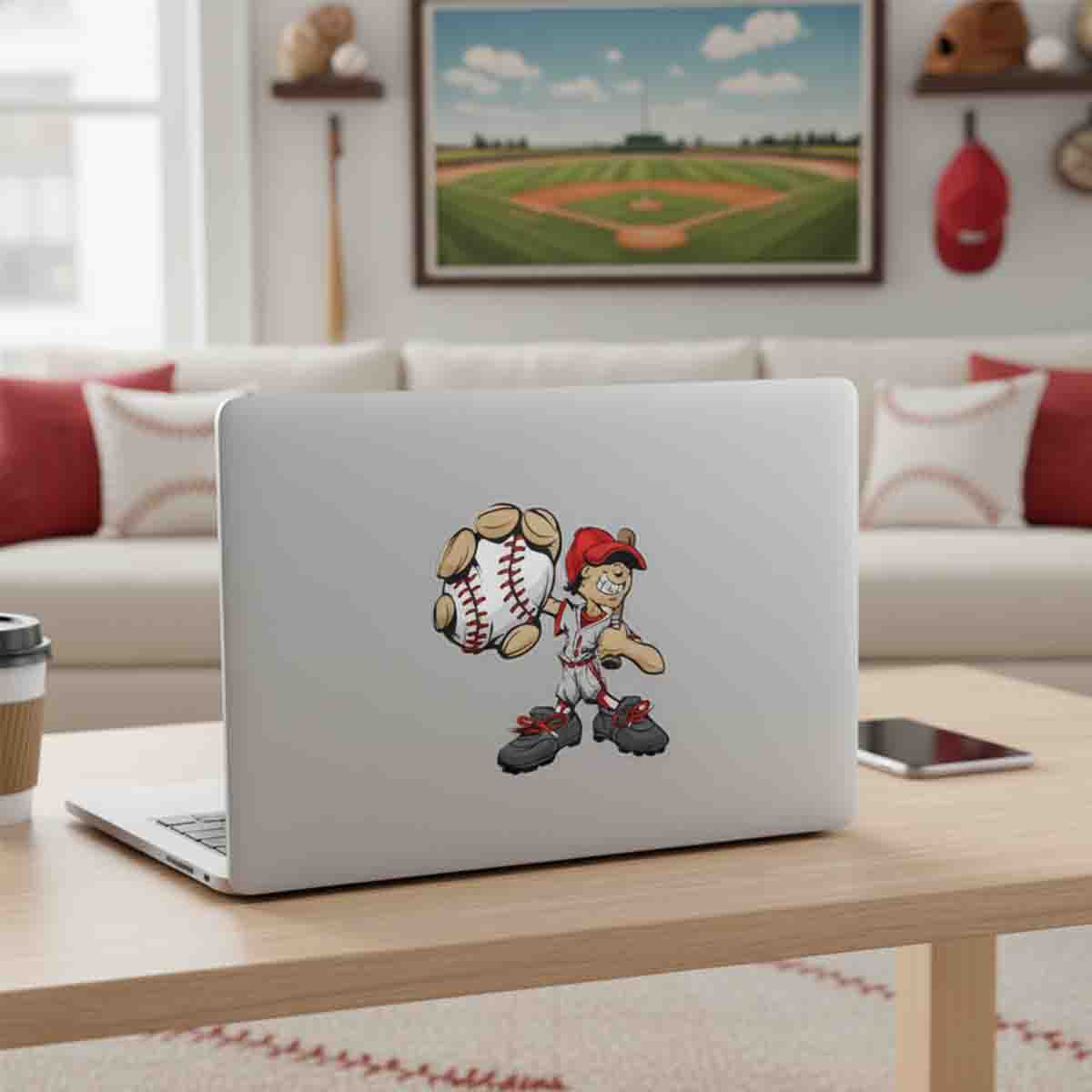 Baseball Decals for Laptop Water Bottle Scrapbook for Baseball Lovers and Fans Sticker - ST01 7