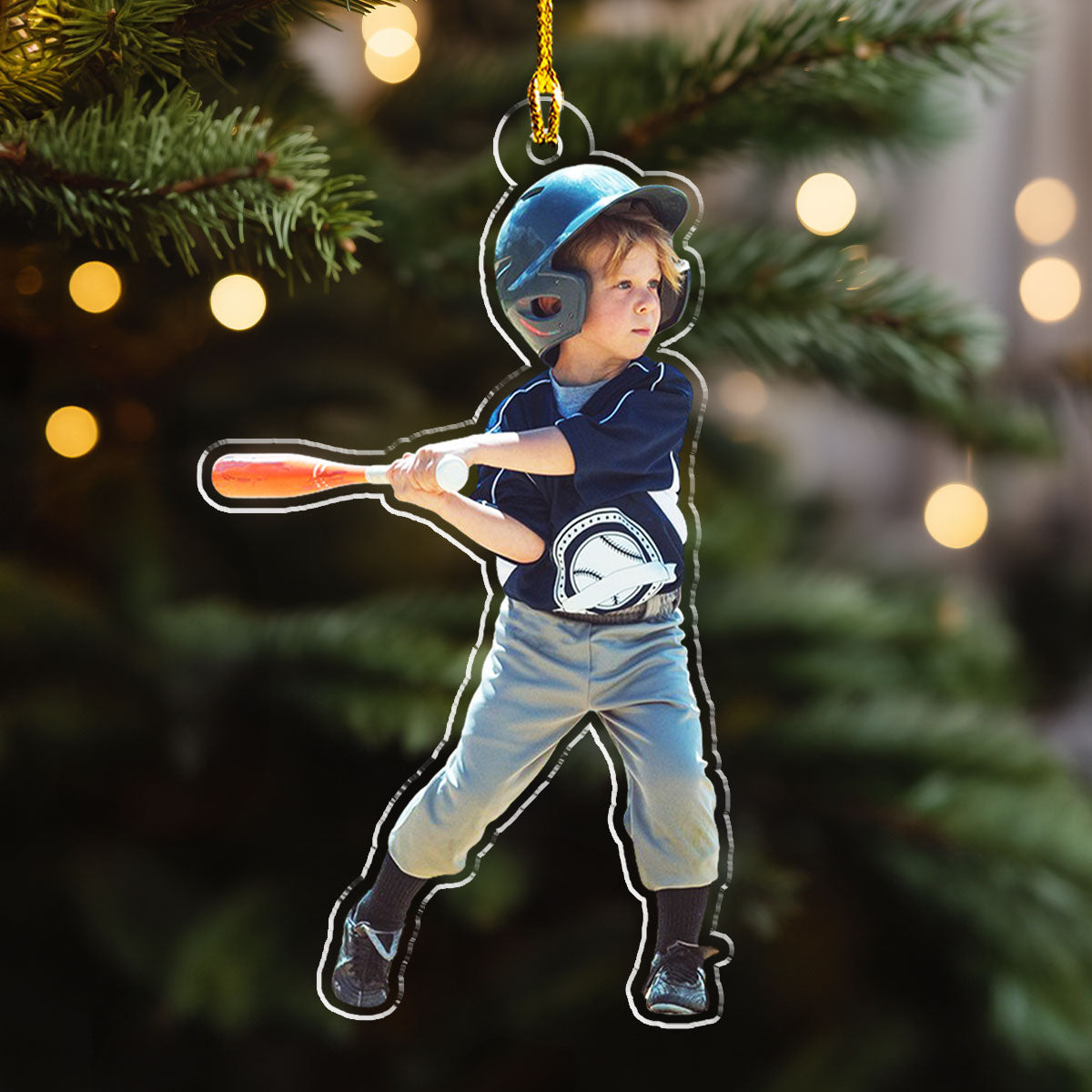 Baseball Custom Photo Personalized Acrylic Ornament - OR17 3