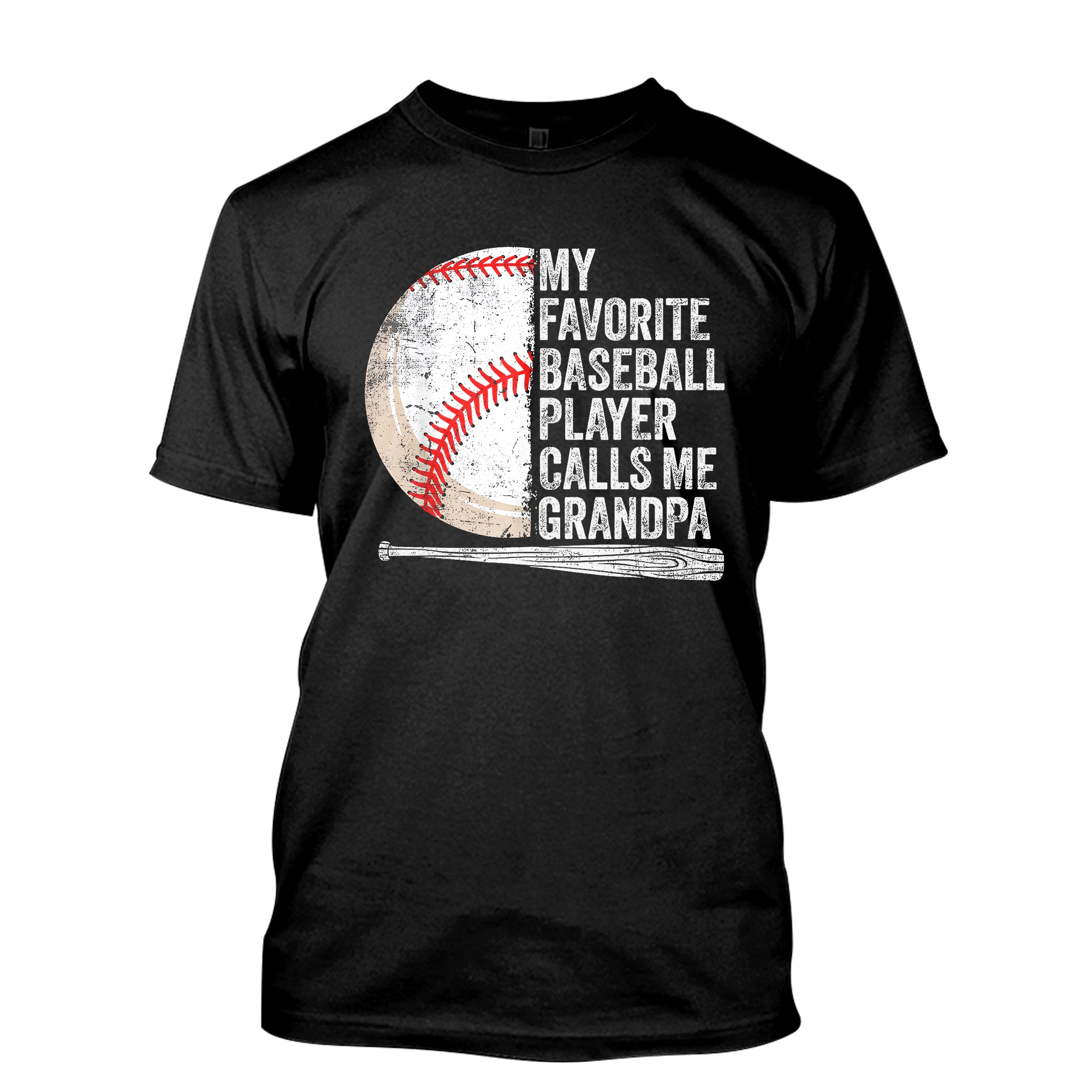 My Favorite Player Calls Me Grandpa Mens Baseball T Shirt 5