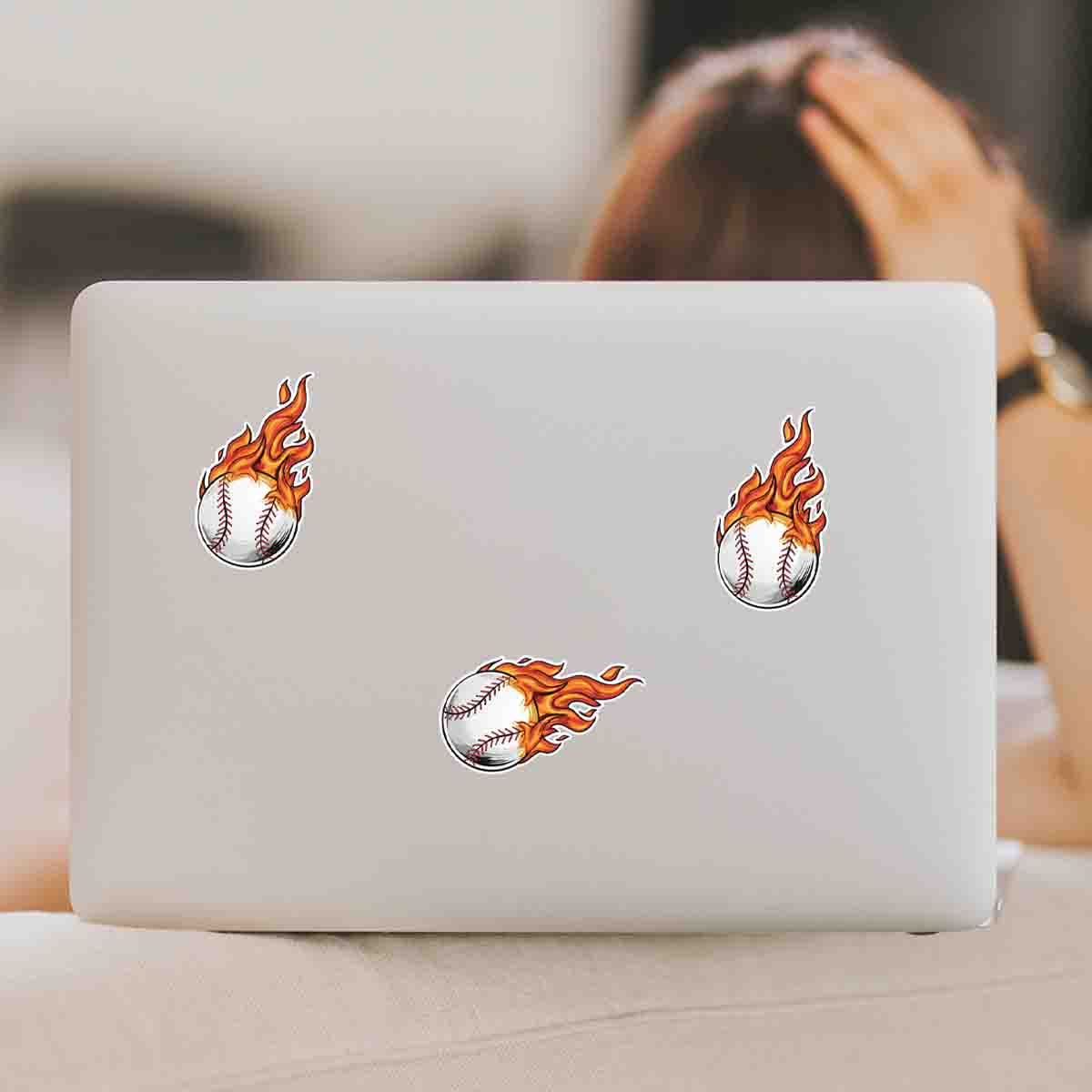 Baseball Decals for Laptop Water Bottle Scrapbook for Baseball Lovers and Fans Sticker - ST03 4