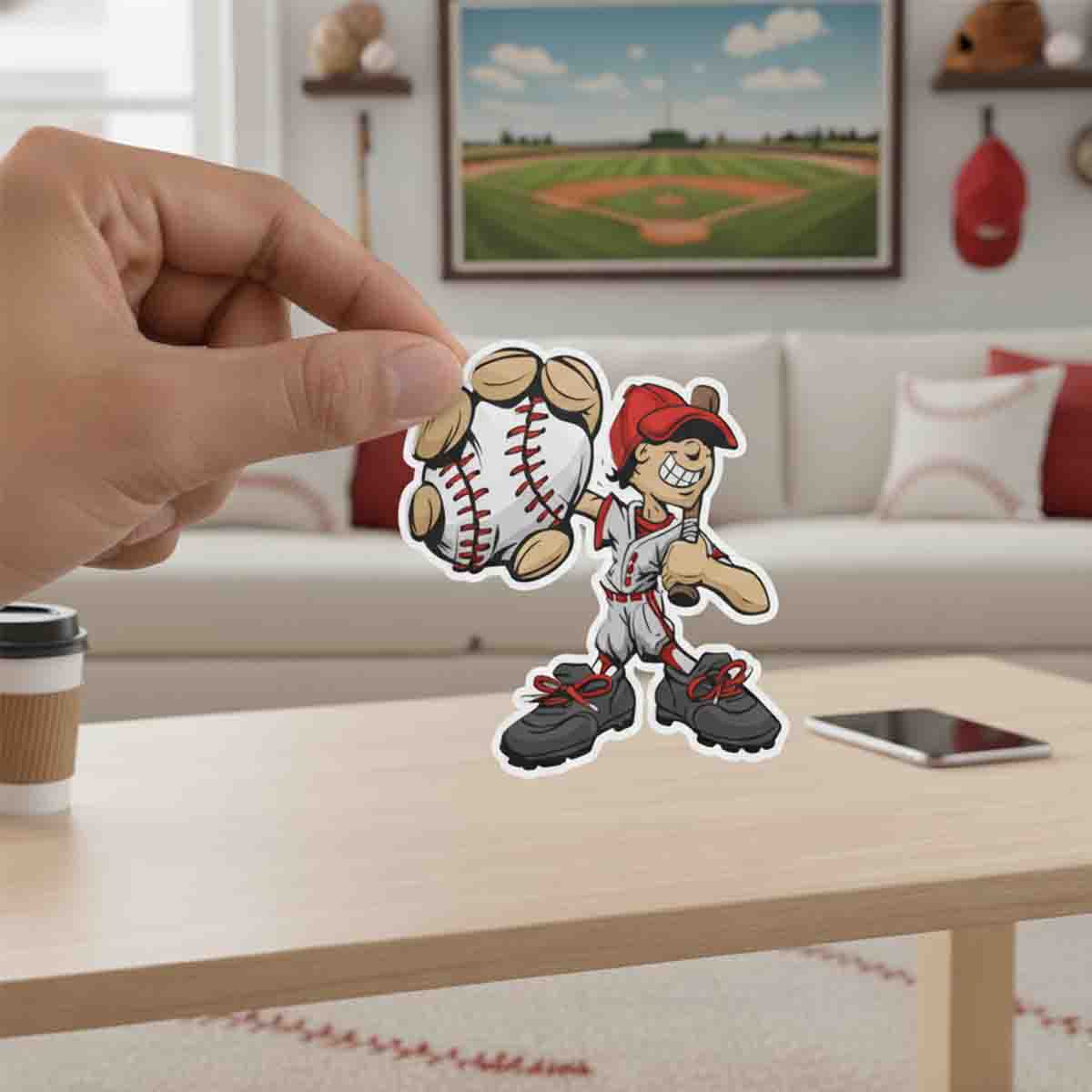 Baseball Decals for Laptop Water Bottle Scrapbook for Baseball Lovers and Fans Sticker - ST01 6