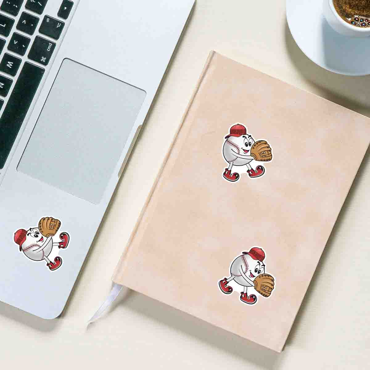 Baseball Decals for Laptop Water Bottle Scrapbook for Baseball Lovers and Fans Sticker  -ST05 3