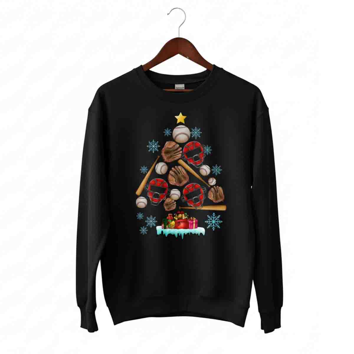 Baseball Christmas Tree Sweatshirt - SS24