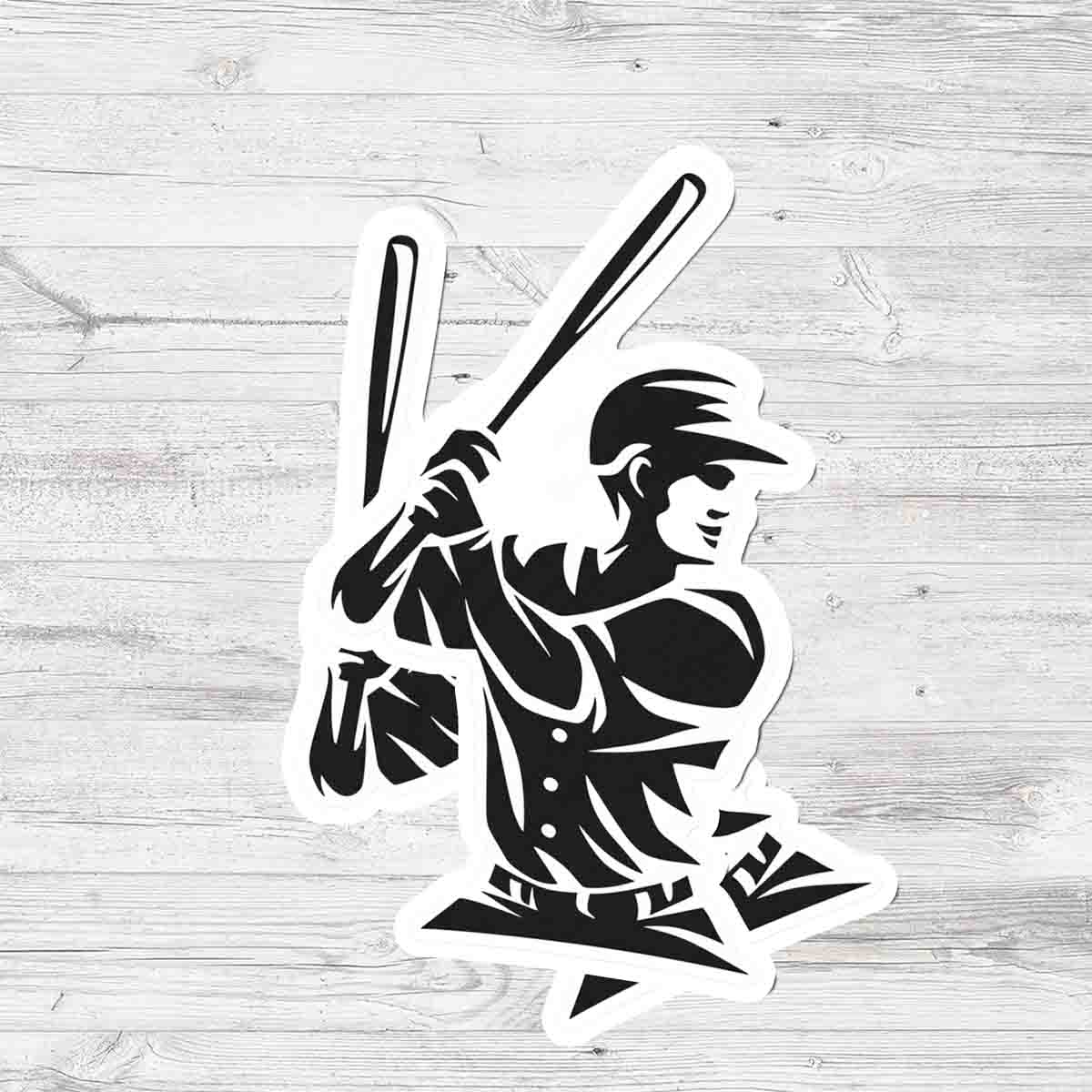 Baseball Decals for Laptop Water Bottle Scrapbook for Baseball Lovers and Fans Sticker - ST07