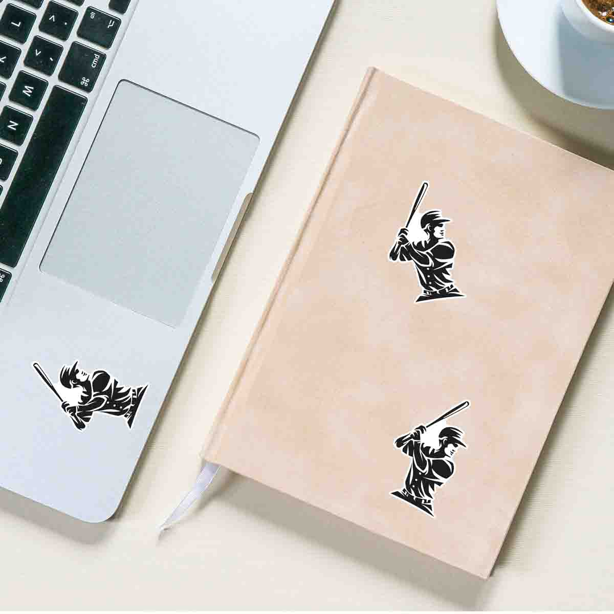 Baseball Decals for Laptop Water Bottle Scrapbook for Baseball Lovers and Fans Sticker - ST07