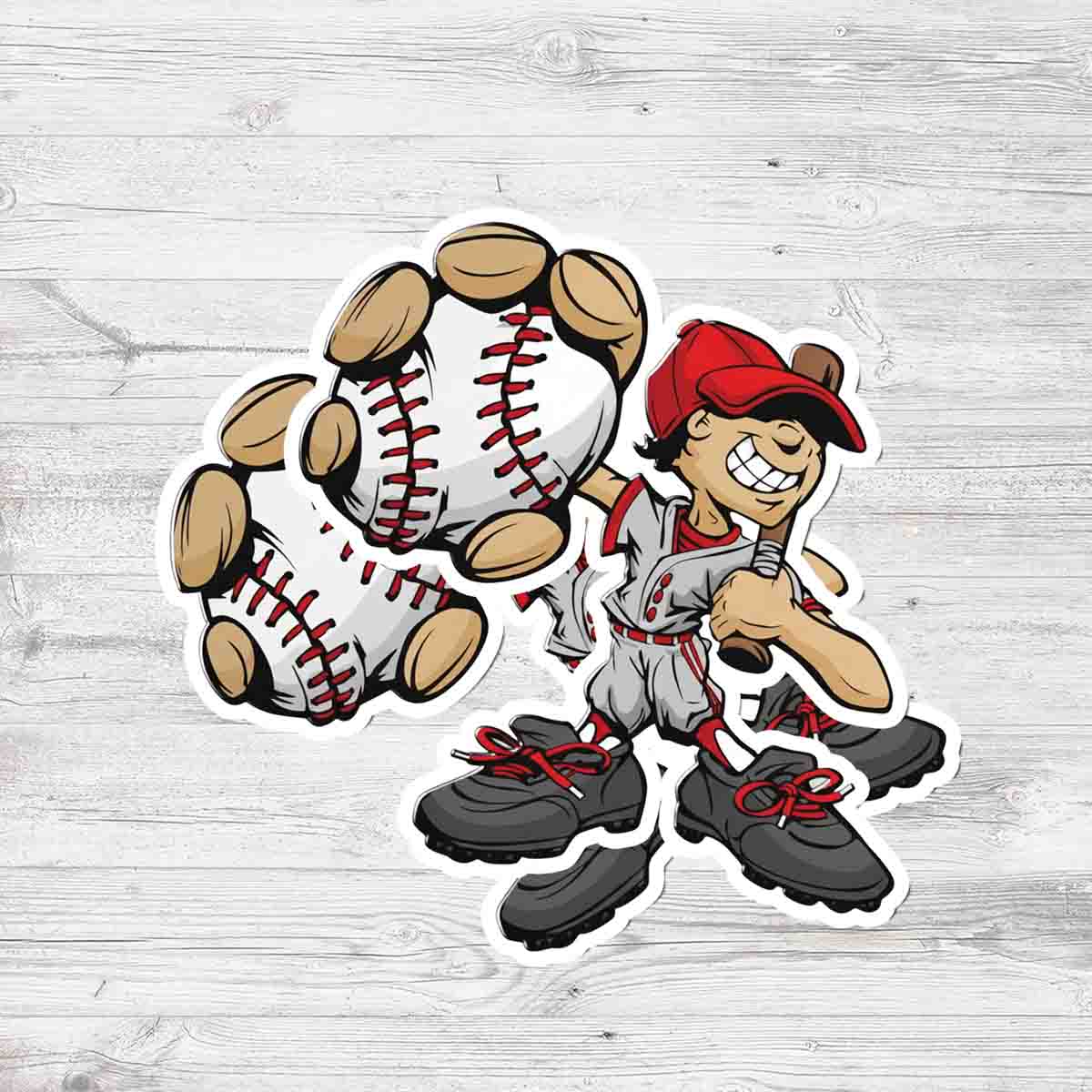 Baseball Decals for Laptop Water Bottle Scrapbook for Baseball Lovers and Fans Sticker - ST01 3