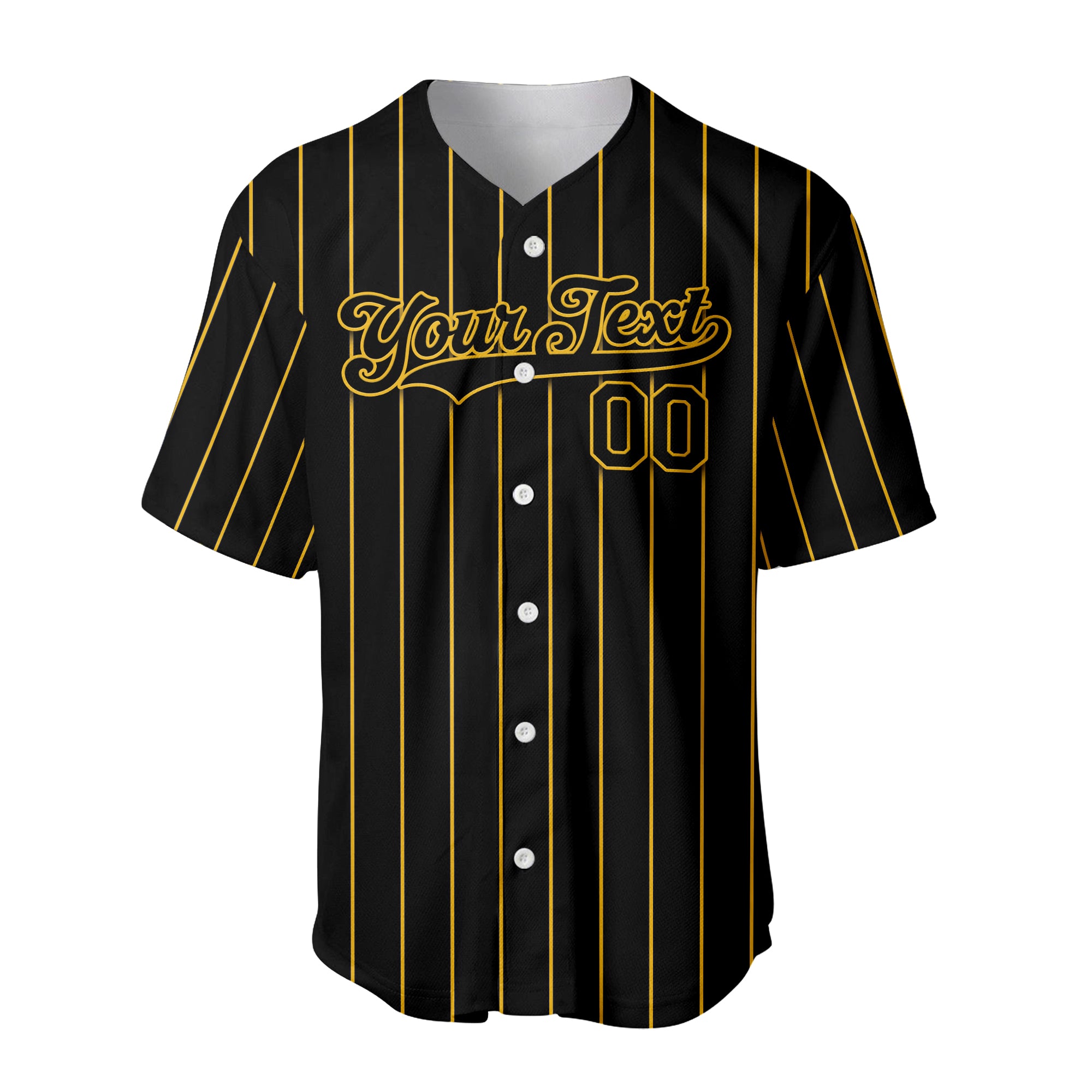 Custom Pinstripe Baseball Jersey with Personalized Name