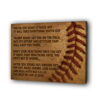 Canvas Baseball Canvas Wall Art Motivational Baseball
