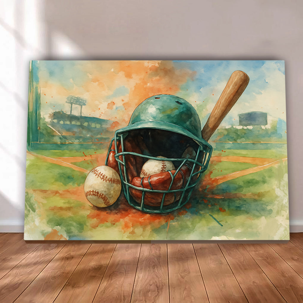 Graffiti Motivational Baseball Sports Canvas Wall Art Poster