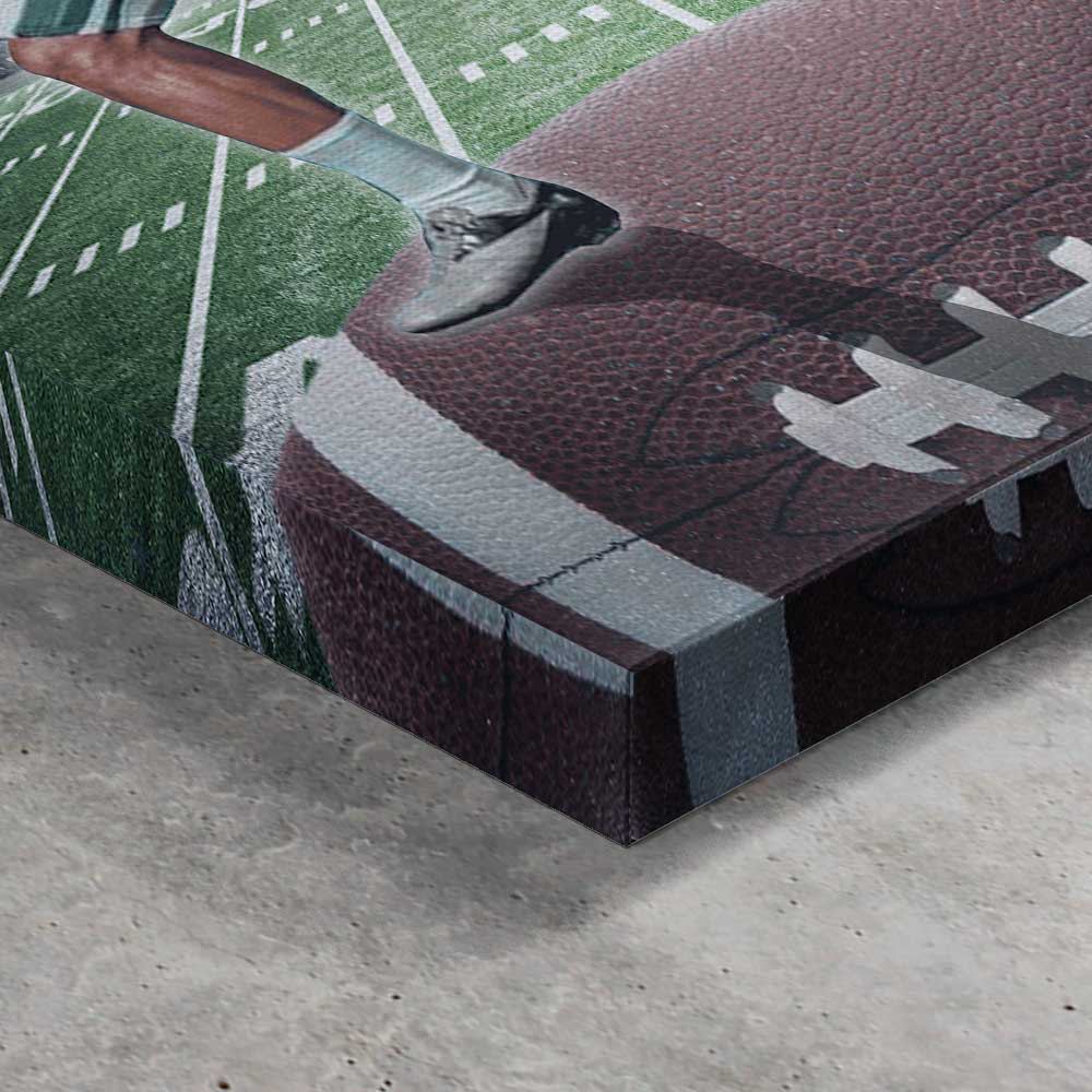 Football personalized canvas prints Storm With Photo 4