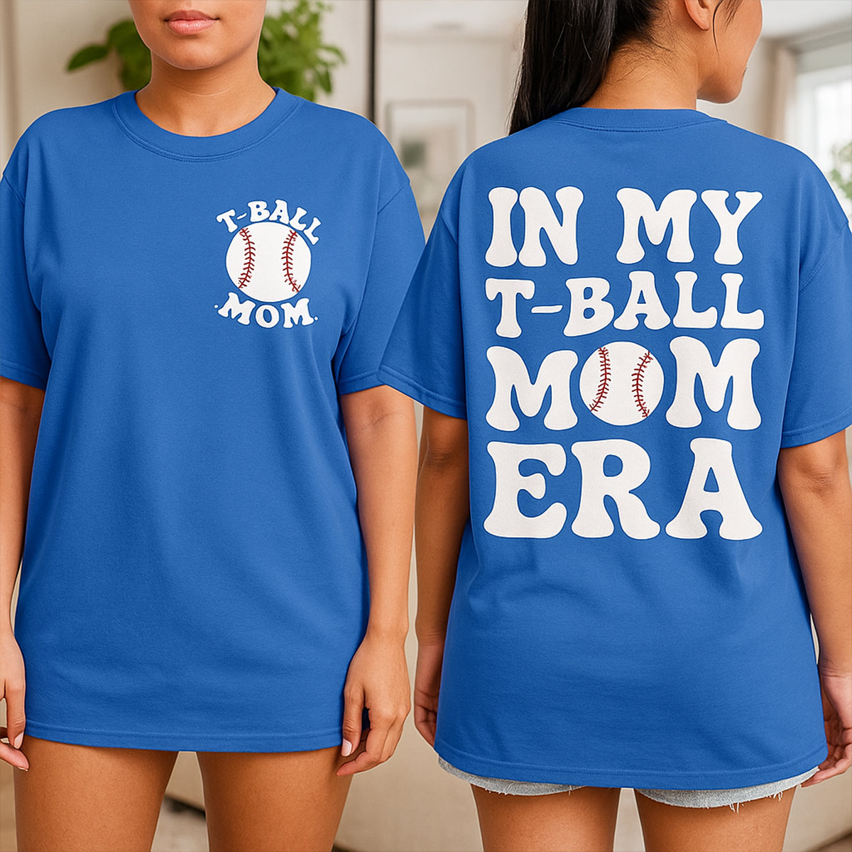 Baseball Mom Shirt Women In My Baseball Mom Era Shirt Graphic Tees Baseball Short Sleeve T-Shirt - TS03 4